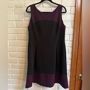 Tommy Hilfiger Black and Purple Mini Dress